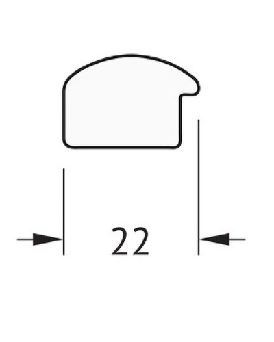 Зеркало Evoform Definite 98х48 BY 0688 в багетной раме - Вишня 22 мм