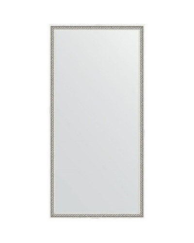 Зеркало Evoform Definite 98х48 BY 0691 в багетной раме - Витое серебро 28 мм