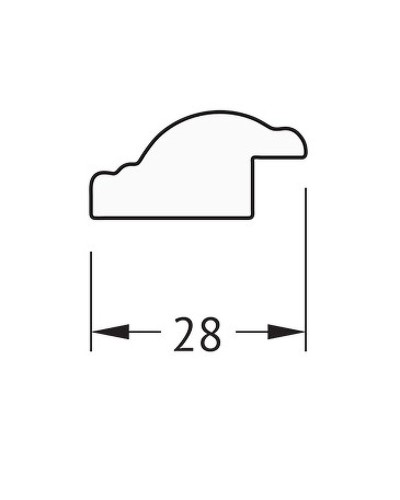 Зеркало Evoform Definite 98х48 BY 0693 в багетной раме - Витой махагон 28 мм