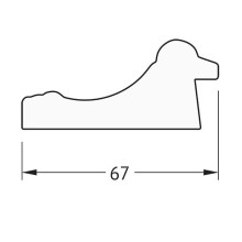 Зеркало Evoform Definite 96х76 BY 1046 в багетной раме - Состаренное золото 67 мм