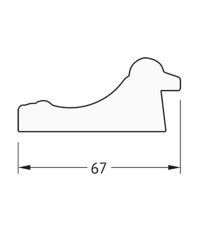 Зеркало Evoform Definite 96х76 BY 1046 в багетной раме - Состаренное золото 67 мм