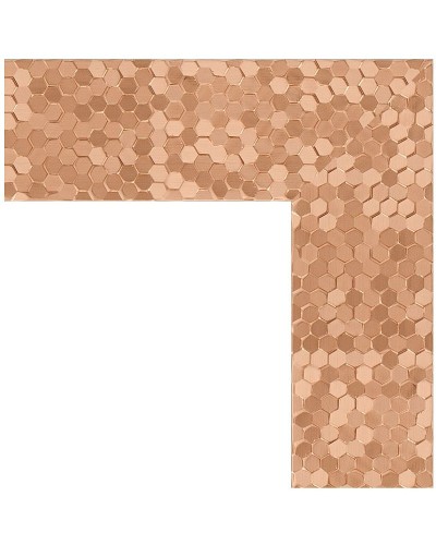 Зеркало Evoform Definite 96х76 BY 3274 в багетной раме - Соты медь 70 мм