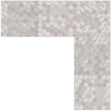 Зеркало Evoform Definite 96х76 BY 3275 в багетной раме - Соты алюминий 70 мм