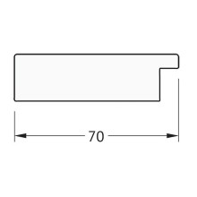Зеркало Evoform Definite 96х76 BY 3275 в багетной раме - Соты алюминий 70 мм