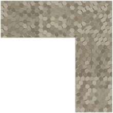 Зеркало Evoform Definite 96х76 BY 3276 в багетной раме - Соты титан 70 мм