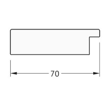 Зеркало Evoform Definite 96х76 BY 3276 в багетной раме - Соты титан 70 мм