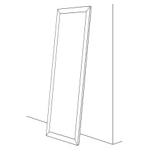 Зеркало Evoform Definite Floor 197х78 BY 6003 в багетной раме - Мозаика античная медь 70 мм