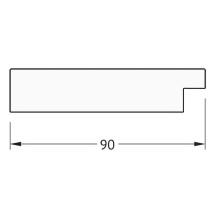 Зеркало Evoform Definite Floor 201х111 BY 6024 в багетной раме - Алюминий 90 мм