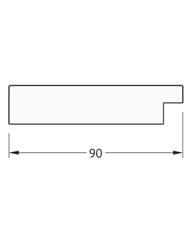 Зеркало Evoform Definite Floor 201х111 BY 6024 в багетной раме - Алюминий 90 мм
