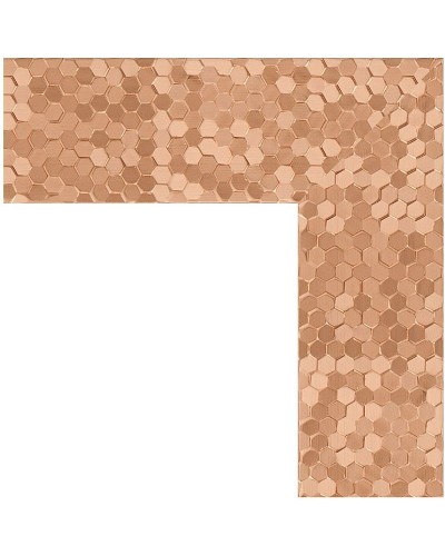 Зеркало Evoform Definite Floor 197х108 BY 6016 в багетной раме - Соты медь 70 мм