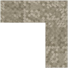 Зеркало Evoform Definite Floor 197х108 BY 6018 в багетной раме - Соты титан 70 мм