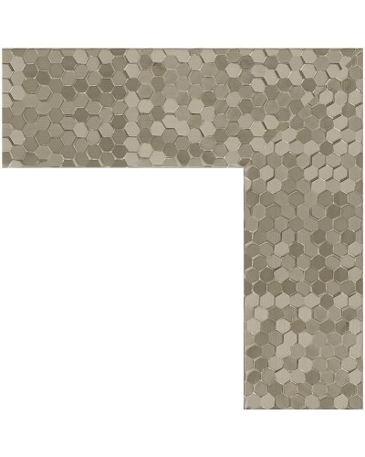 Зеркало Evoform Definite Floor 197х108 BY 6018 в багетной раме - Соты титан 70 мм