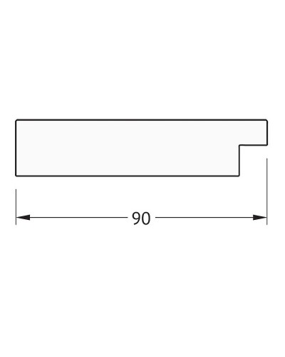 Зеркало Evoform Definite Floor 201х81 BY 6008 в багетной раме - Чеканка золотая 90 мм