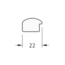 Зеркало Evoform Definite 78х58 BY 0637 в багетной раме - Орех 22 мм
