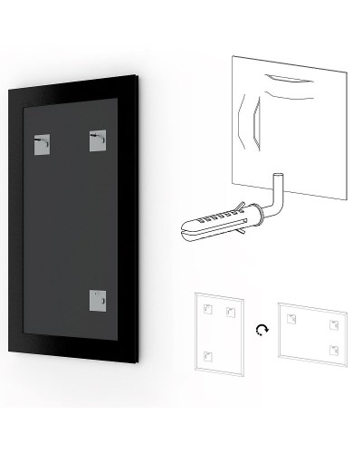 Зеркало Evoform Definite 84х64 BY 0650 в багетной раме - Травленое золото 59 мм