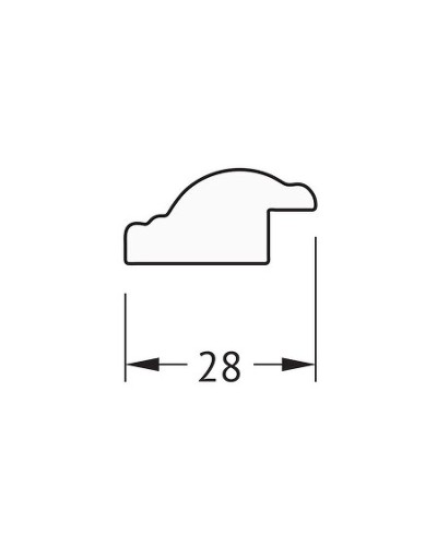 Зеркало Evoform Definite 78х58 BY 0639 в багетной раме - Витое серебро 28 мм