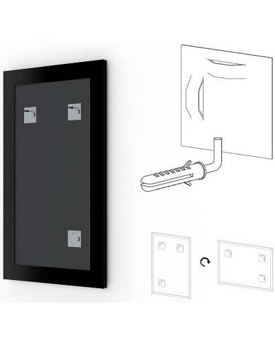 Зеркало Evoform Definite 78х58 BY 0640 в багетной раме - Витое золото 28 мм