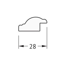 Зеркало Evoform Definite 78х58 BY 0640 в багетной раме - Витое золото 28 мм