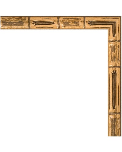 Зеркало Evoform Definite 77х57 BY 0643 в багетной раме - Золотой бамбук 24 мм