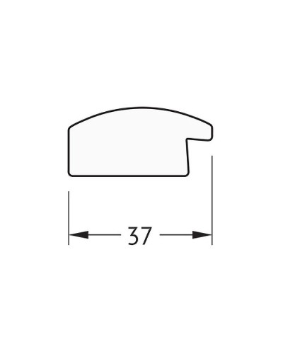 Зеркало Evoform Definite 80х60 BY 0646 в багетной раме - Клен 37 мм