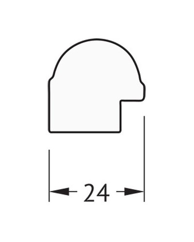 Зеркало Evoform Definite 87х67 BY 0678 в багетной раме - Золотой бамбук 24 мм