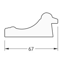 Зеркало Evoform Definite 76х76 BY 1031 в багетной раме - Состаренное золото 67 мм