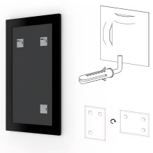 Зеркало Evoform Definite 82х62 BY 1008 в багетной раме - Сусальное золото 47 мм