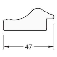 Зеркало Evoform Definite 82х62 BY 1008 в багетной раме - Сусальное золото 47 мм
