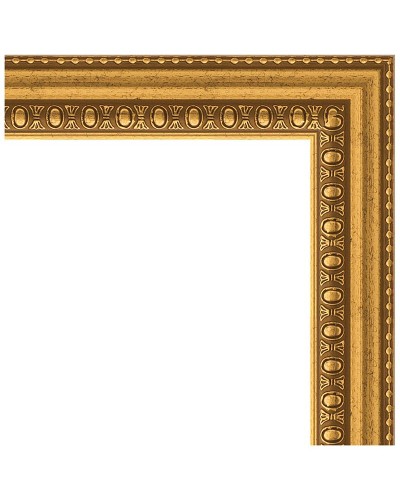 Зеркало Evoform Definite 82х62 BY 1007 в багетной раме - Бусы золотые 46 мм