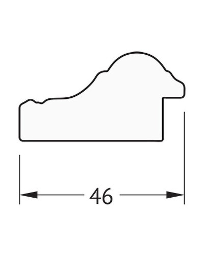 Зеркало Evoform Definite 82х62 BY 1007 в багетной раме - Бусы золотые 46 мм