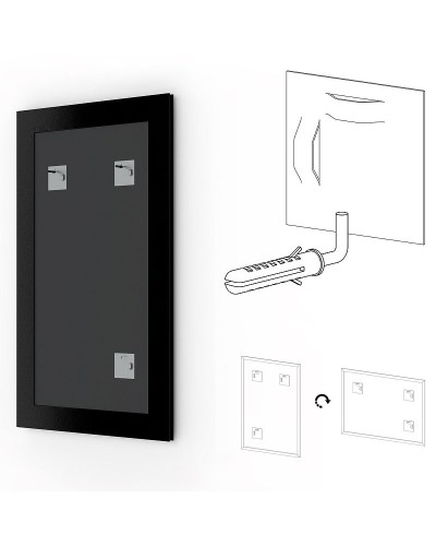 Зеркало Evoform Definite 82х62 BY 1007 в багетной раме - Бусы золотые 46 мм