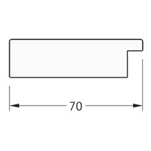 Зеркало Evoform Definite 76х76 BY 3243 в багетной раме - Соты алюминий 70 мм