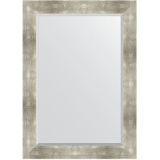 Зеркало Evoform Exclusive 106х76 BY 1200 с фацетом в багетной раме - Алюминий 90 мм