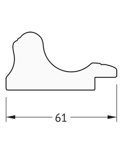 Зеркало Evoform Definite 84х64 BY 1013 в багетной раме - Золотой акведук 61 мм