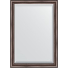 Зеркало Evoform Exclusive 101х71 BY 1194 с фацетом в багетной раме - Палисандр 62 мм