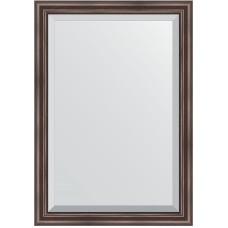 Зеркало Evoform Exclusive 101х71 BY 1194 с фацетом в багетной раме - Палисандр 62 мм