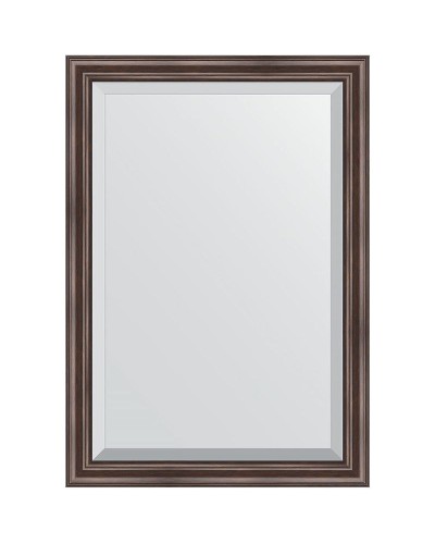 Зеркало Evoform Exclusive 101х71 BY 1194 с фацетом в багетной раме - Палисандр 62 мм