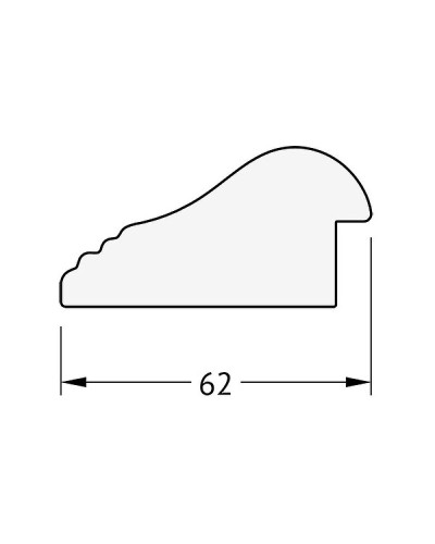 Зеркало Evoform Exclusive 101х71 BY 1194 с фацетом в багетной раме - Палисандр 62 мм