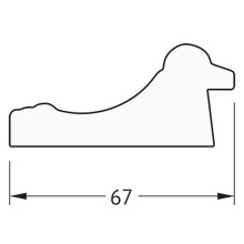 Зеркало Evoform Definite 86х66 BY 1016 в багетной раме - Состаренное золото 67 мм