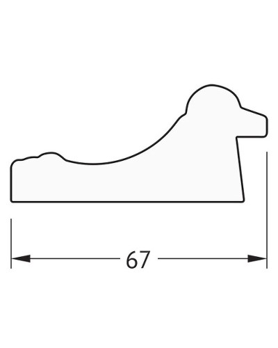 Зеркало Evoform Definite 86х66 BY 1016 в багетной раме - Состаренное золото 67 мм