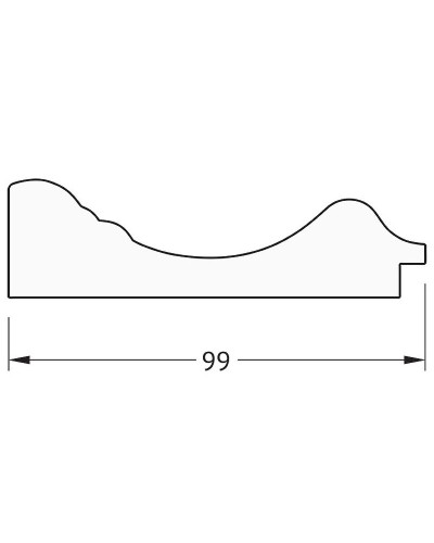 Зеркало Evoform Definite 82х62 BY 3061 в багетной раме - Травленая бронза 99 мм