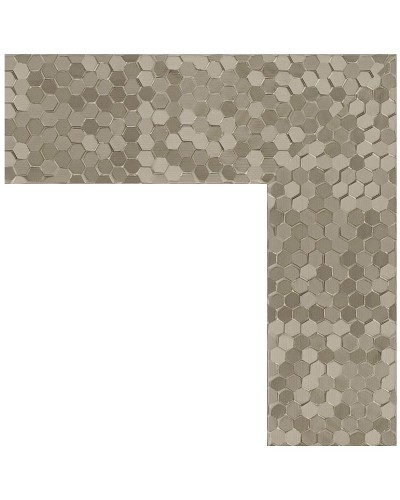 Зеркало Evoform Definite 86х66 BY 3180 в багетной раме - Соты титан 70 мм