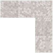 Зеркало Evoform Definite 86х66 BY 3179 в багетной раме - Соты алюминий 70 мм