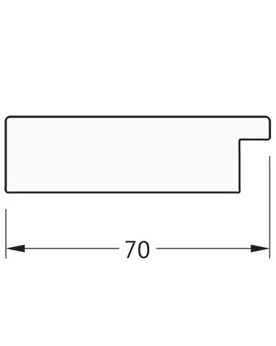 Зеркало Evoform Definite 86х66 BY 3179 в багетной раме - Соты алюминий 70 мм