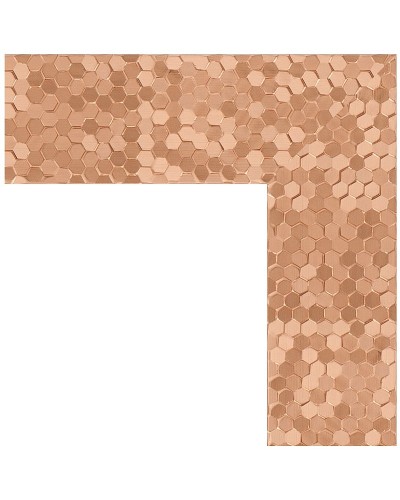 Зеркало Evoform Definite 86х66 BY 3178 в багетной раме - Соты медь 70 мм