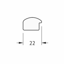 Зеркало Evoform Definite 88х68 BY 0672 в багетной раме - Орех 22 мм
