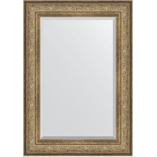 Зеркало Evoform Exclusive 100х70 BY 3451 с фацетом в багетной раме - Виньетка античная бронза 109 мм