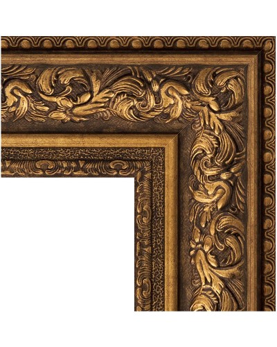 Зеркало Evoform Exclusive 100х70 BY 3453 с фацетом в багетной раме - Виньетка состаренная бронза 109 мм