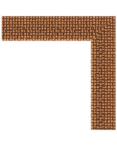 Зеркало Evoform Definite 81х61 BY 3163 в багетной раме - Мозаика медь 46 мм