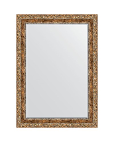Зеркало Evoform Exclusive 105х75 BY 3462 с фацетом в багетной раме - Виньетка античная бронза 85 мм